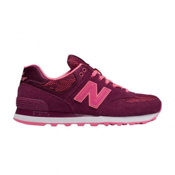 New Balance Wmns 574 'Nouveau Lace' | Red | Women's Size 6.5 - WL574NLB