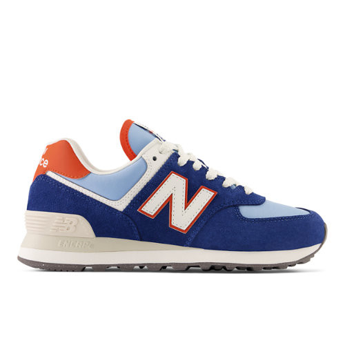 Usual egipcio Popular Suede/Mesh, New Balance is expanding their "Protection Pack" for Spring  Summer 2022, New Balance Mujer 574 in Azul/Blanca/Naranja, Talla 36