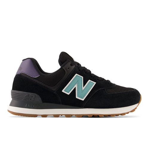 36, Balance Mujer 574 in Negro/Verde/Morada, Suede/Mesh, zapatillas de running New Balance mixta constitución media 41 blancas