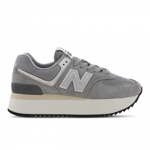 New Balance Women's 574+ in Grey Leather