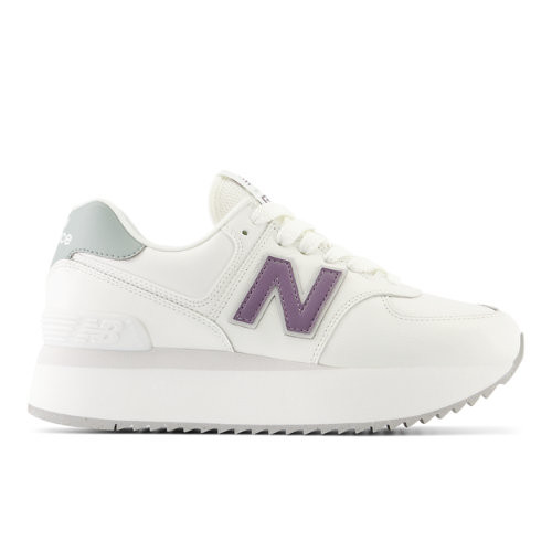 New Balance Mulheres 574+ in Verde, Leather - WL574ZFG