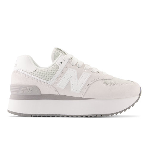 New Mujer 574+ in Gris/Blanca, Suede/Mesh, new balance 997 made in usa blue grey lime running, T-shirt 35