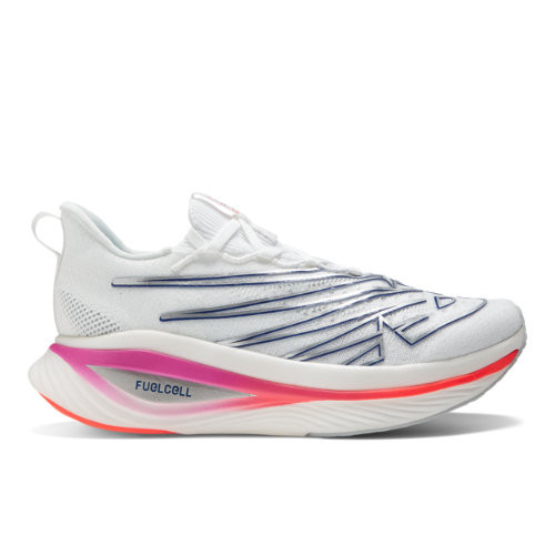 New Balance Women's FuelCell SuperComp Elite v3 in White/Blue Synthetic - WRCELLE3