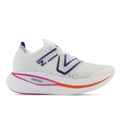 New Balance Mujer FuelCell SuperComp Trainer in Blanca/Azul/Rosa, Synthetic, Talla 36.5 - WRCXLW2
