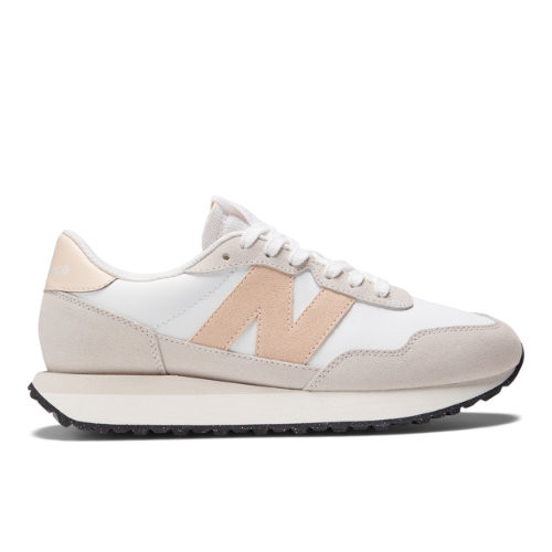 New Balance Women's 237 in White/Pink Synthetic - WS237RA