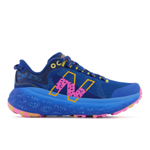 New Balance Women's Fresh Foam X More Trail v2 in Blue/Yellow/Pink Synthetic - WTMORBY2