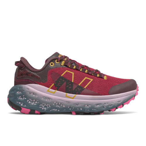 New Balance Women's Fresh Foam X More Trail v2 in Red/Yellow Synthetic - WTMORLG2