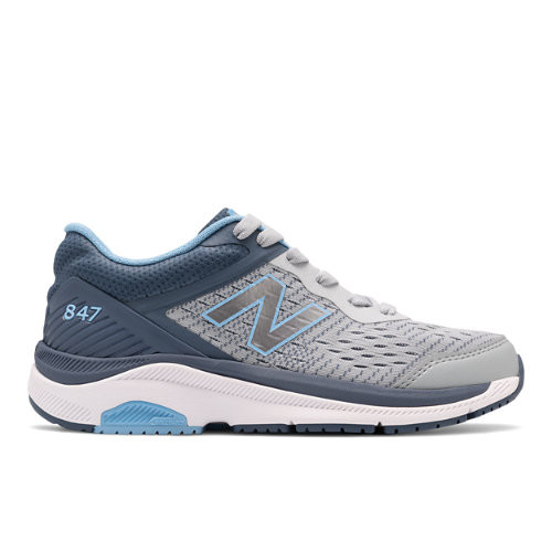 New Balance Mujer 847v4 in Gris/Azul, Leather, Talla 37.5 - WW847LG4