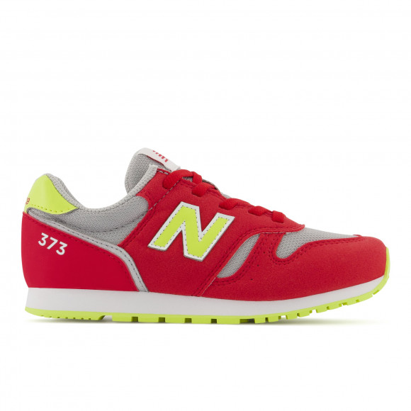 New Balance Kids' 373 in Red/Yellow Synthetic - YC373JC2