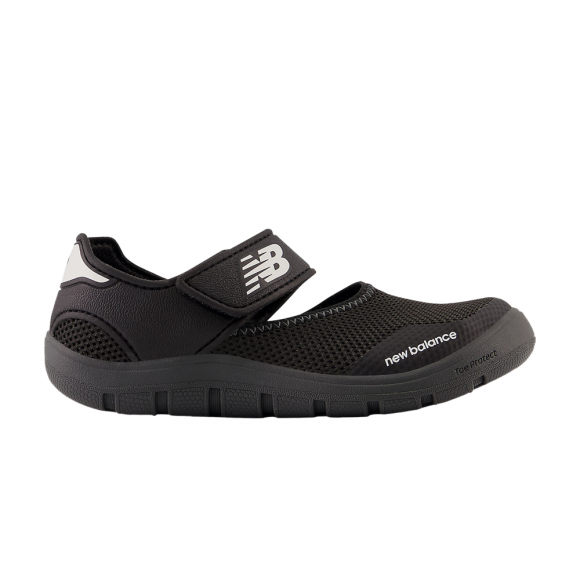 208v2 Hook & Loop Sandal Big Kid Wide 'Black White' - YO208SB2-W