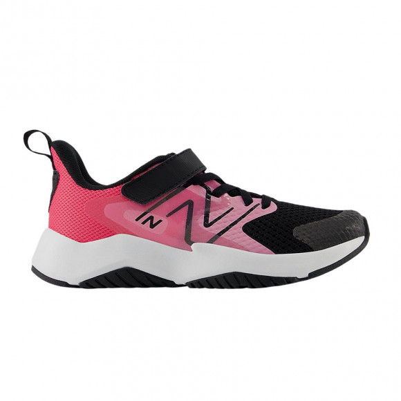 New Balance Rave Run v2 Bungee Lace Top Strap Big Kid 'Signal Pink Black' | Kid's Size 11.5 - YTRAVAS2