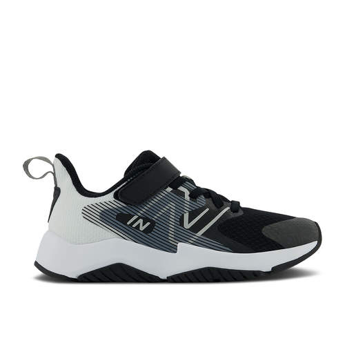 New Balance Rave Run v2 Bungee Lace Big Kid X-Wide 'Black White' - YTRAVBW2-XW