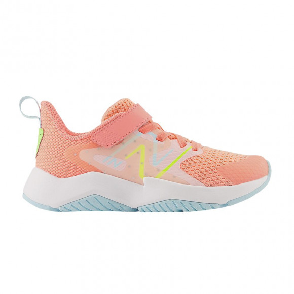 New Balance Rave Run v2 Bungee Lace Top Strap Big Kid 'Grapefruit' | Orange | Kid's Size 5 - YTRAVGH2