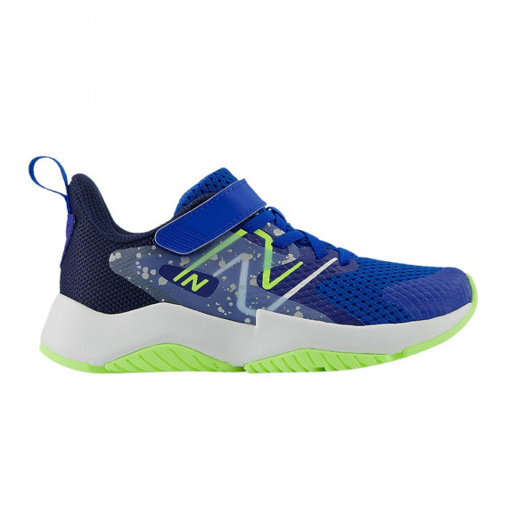 New Balance Rave Run v2 Bungee Lace Big Kid Wide 'Team Royal Paint Splatter' | Blue | Kid's Size 13 - YTRAVRB2-W