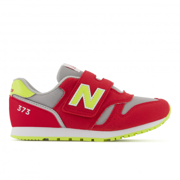 New Balance Kids' 373 in Red/Yellow Synthetic - YZ373JC2