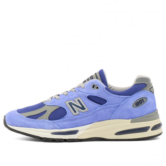 New Balance 991V2 Sneakers in Baja Blue/Deep Ultramarine | Size: UK 11 | Suede/Mesh/Rubber | END Clothing - shopify_US_11100044951890