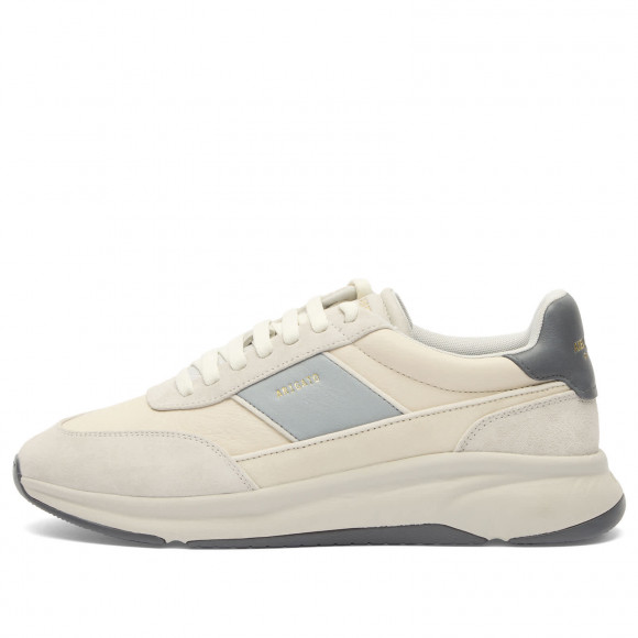 Men's Axel Arigato Genesis Neo Runner Shoes in Off White/Grey | Size: UK 8 | Suede/Rubber/Leather | END Clothing - shopify_US_11100047638866