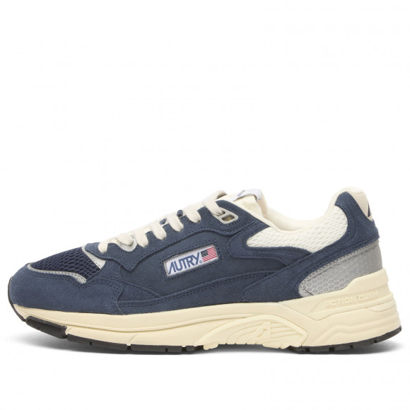 Men's Autry Hyperway Low Suede Sneakers in Mesh Bluette/Silver | Size: UK 9 | Suede/Mesh/Rubber | END Clothing - shopify_US_11100048130386