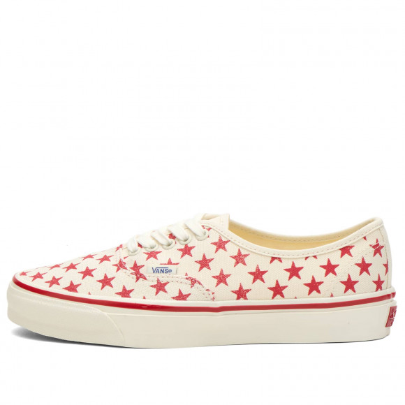Women's Vans Lx Authentic 44 Sneakers in Stars Racing Red/Marshmallow | Size: UK 3 | Canvas/Rubber/Foam | END Clothing - shopify_US_11100053340498