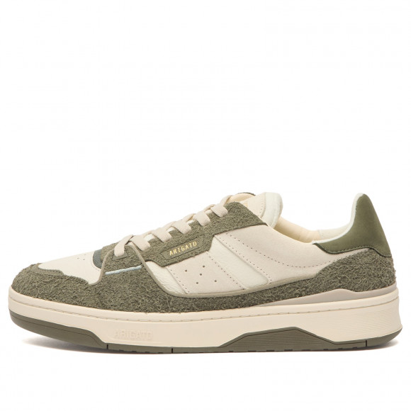 Men's Axel Arigato Clay Sneakers in Light Beige/Dark Green | Size: UK 9 | Polyester/Leather/Suede | END Clothing - shopify_US_11100061237586