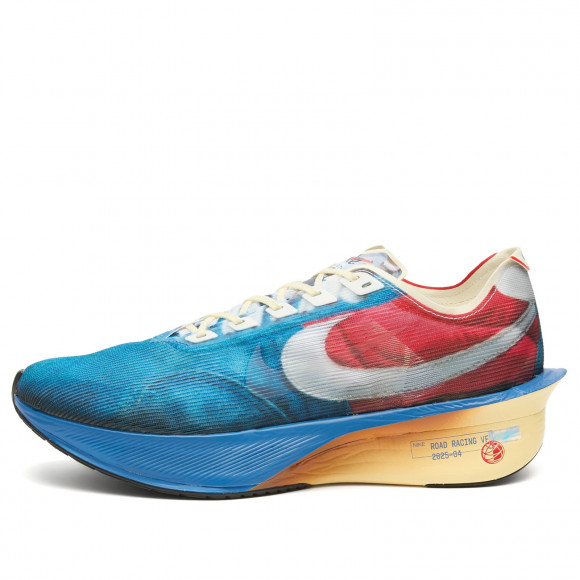 Men's Nike Running Zoomx Vaporfly Next% 4 Prm Sneakers in Clear/Mountain Blue/Fire Red | Size: UK 11 | Mesh/Rubber/Foam | END Clothing - shopify_US_11100064022866