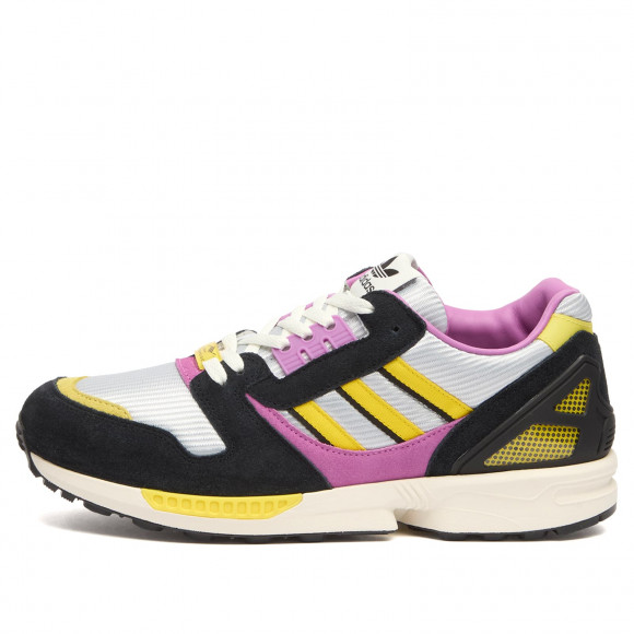 Men's Adidas Zx 8000 Mig Sneakers in Core Black/Semi Pulse Lilac/Light Yellow | Size: UK 6 | Suede/Rubber/Eva | END Clothing - shopify_US_11100064055634