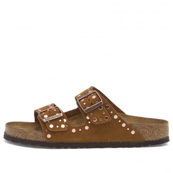 Women's Birkenstock Arizona Rivet in Mink Suede | Size: UK 3.5 | Suede/Eva | END Clothing - shopify_US_11100070936914