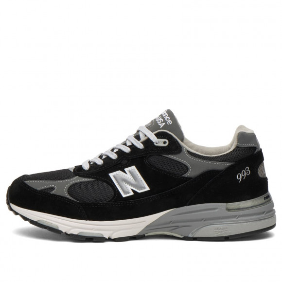 Men's New Balance Mr993Bk - Made In Usa Shoes in Black | Size: UK 12.5 | Suede/Mesh/Rubber | END Clothing - shopify_US_11100074738002