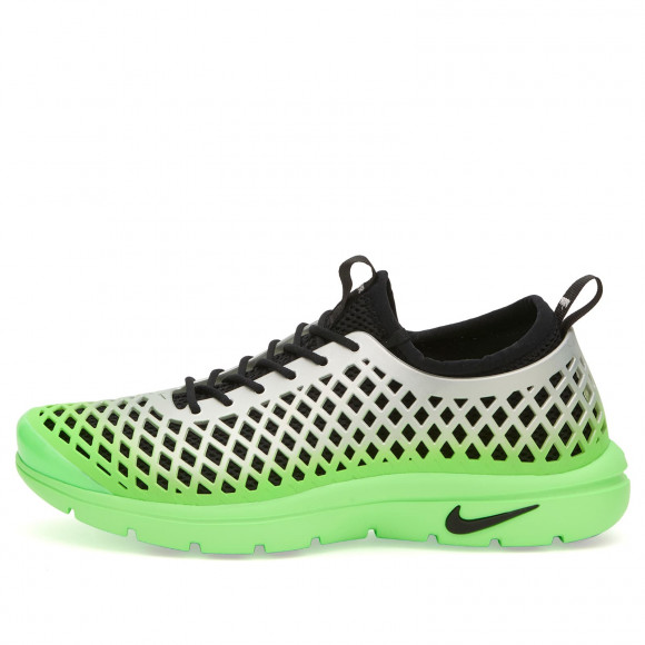 Nike Rejuven8 Run Og Qs Sneakers in Metallic Silver/Black/Voltage Green | Size: UK 11 | Mesh/Foam/Synthetic | END Clothing - shopify_US_11100079128914