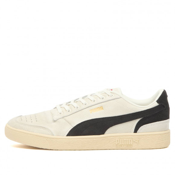 Men's Puma X Represent Majesty Sneakers in Warm White/Puma Black | Size: UK 10 | Suede/Rubber/Leather | END Clothing - shopify_US_11100079915346