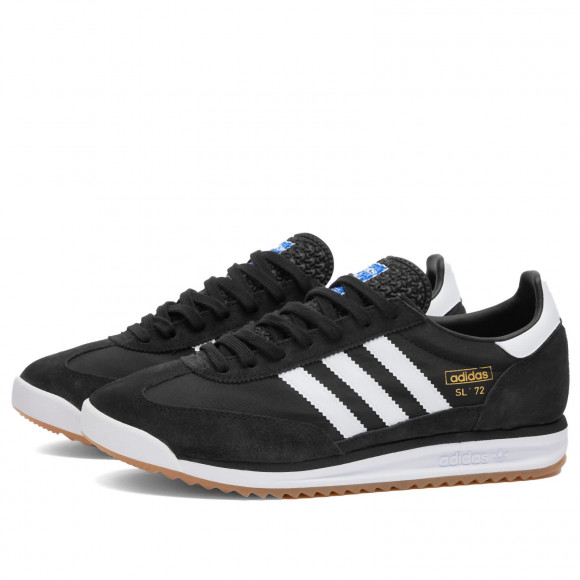 Adidas Sl 72 Rs Shoes in Core Black/White/Blue | Size: UK 6 | Nylon/Suede/Rubber | END Clothing - shopify_US_11100080079186