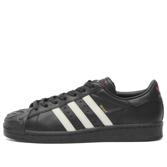 Men's Adidas X Willy Chavarria Superstar Sneakers in Core Black/ Off White/Red | Size: UK 12 | Rubber/Leather | END Clothing - shopify_US_11100080570706