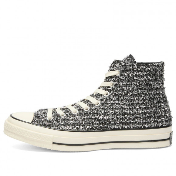 Men's Converse Chuck 70 High Sneakers in Black/Silver/Egret | Size: UK 11 | Leather/Eva | END Clothing - shopify_US_11100080767314