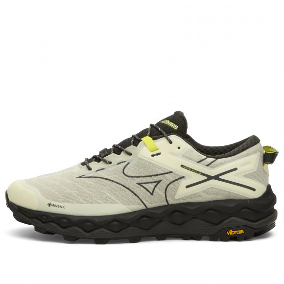 Men's Mizuno Wave Mujin Ls Gtx Sneakers in Silver Birch/Black/Sylvan Green | Size: UK 6 | 100% Synthetic | END Clothing - shopify_US_11100089778514