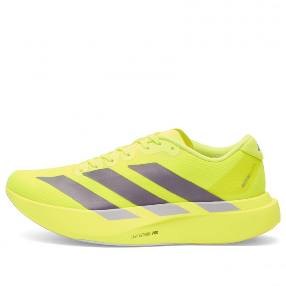 Women's Adidas Adizero Evo Sl Woven Sneakers in Solar Yellow/Aurora Plum/Powder Plum | Size: UK 7 | Rubber/Synthetic | END Clothing - shopify_US_11100090499410