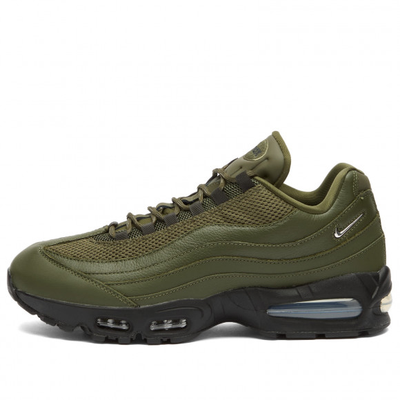 Nike Air Max 95 Slim Sneakers in Cargo Khaki/Olive-Black | Size: UK 4.5 | Leather/Mesh/Rubber | END Clothing - shopify_US_11100090696018
