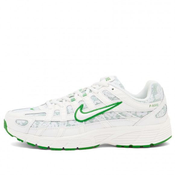 Women's Nike P-6000 Prm W Sneakers in White/Green | Size: UK 5.5 | Leather/Rubber/Foam | END Clothing - shopify_US_11100094136658