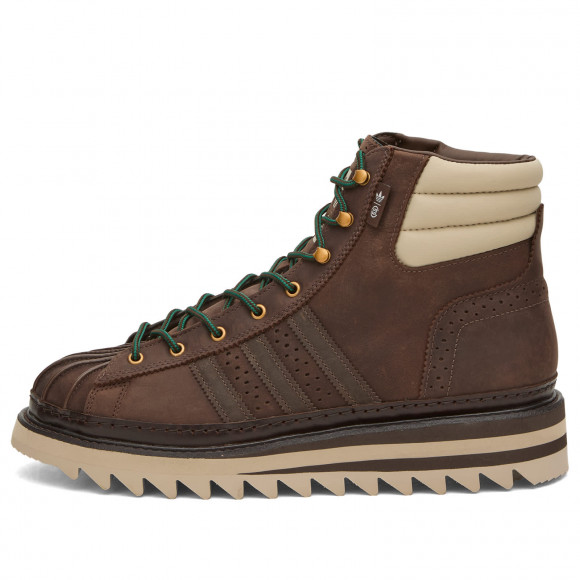 Men's Adidas X Clot Pro Model Sneakers in Dark Brown/Wonder Beige/Dark Brown | Size: UK 7.5 | Leather/Rubber | END Clothing - shopify_US_11100095676754