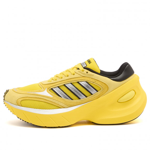 Men's Adidas Og La Adizero Goukana Sneakers in Yellow/Light Yellow/Core Black | Size: UK 11.5 | Suede/Mesh/Rubber | END Clothing - shopify_US_11100101280082