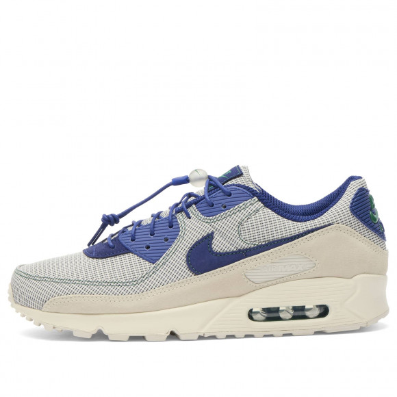 Men's Nike Air Max 90 Qs Sneakers in Coconut Milk/Deep Royal Blue/Brown | Size: UK 8.5 | Rubber/Leather | END Clothing - shopify_US_11100104032594
