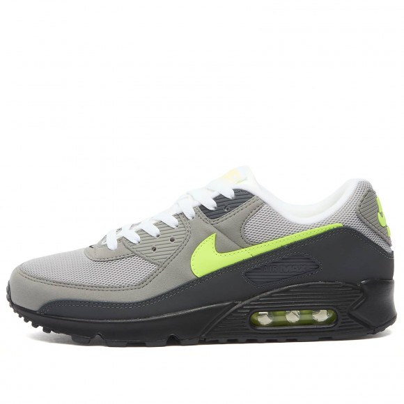 Nike Air Max 90 Amd Sneakers in Black/Neon Yellow | Size: UK 11.5 | Leather/Rubber | END Clothing - shopify_US_11100107637074