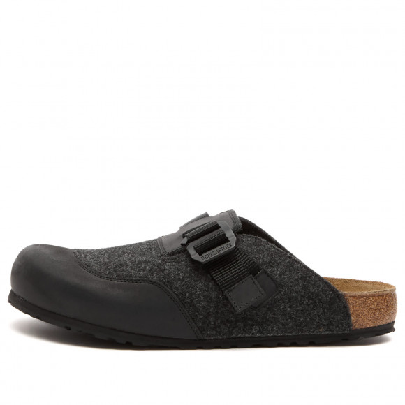 Birkenstock Boston Nova Shoes in Anthracite Felt | Size: UK 10.5 | Leather/Suede/Rubber | END Clothing - shopify_US_11100107866450