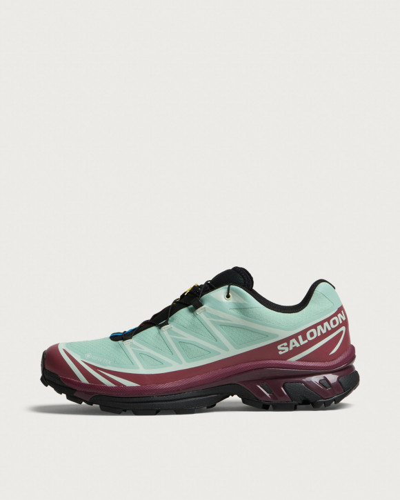 Salomon Xt-6 Gore-Tex Sneakers in Lichen/Nocturne/Aqua | Size: UK 7.5 | 100% Synthetic | END Clothing - shopify_US_11100108489042