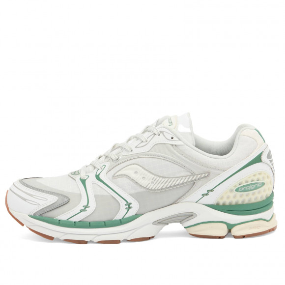 Men's Saucony Progrid Triumph 4 Sneakers in Light Tan/Green | Size: UK 6.5 | Mesh/Synthetic/Leather | END Clothing - shopify_US_11100109930834