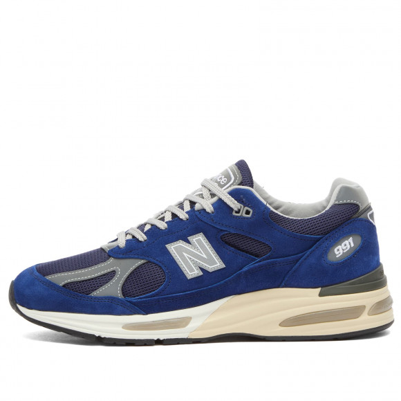 New Balance 991V2 Sneakers in Limoges/Pageant Blue | Size: UK 6.5 | Suede/Mesh/Rubber | END Clothing - shopify_US_11100113666386