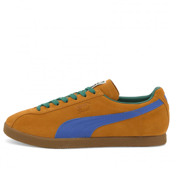 Puma Brasil Sneakers in Dark Poppy/Mountain Blue | Size: UK 10 | Leather/Suede/Rubber | END Clothing - shopify_US_11100113862994