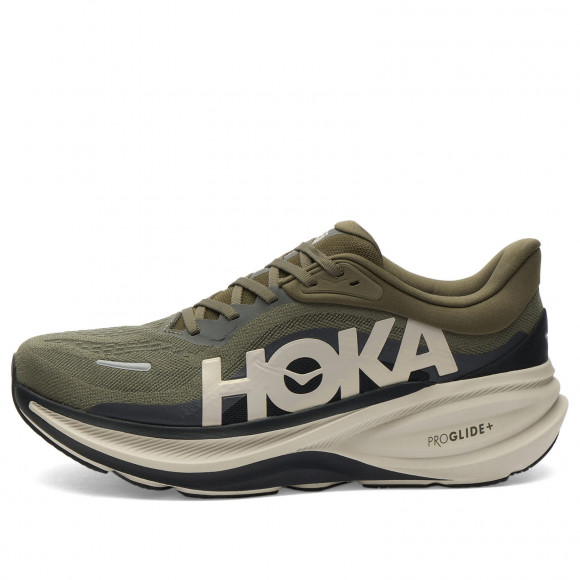 Men's Hoka One One Clifton Pro Sneakers in Antique Olive/River Rock Grey | Size: UK 10 | 100% Mesh | END Clothing - shopify_US_11100114518354