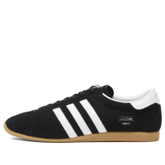 Men's Adidas Paris Sneakers in Core Black/Ftwr White/Gum | Size: UK 13.5 | Leather/Suede/Rubber | END Clothing - shopify_US_11100115468626