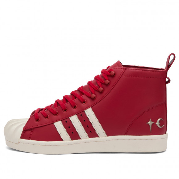 Men's Adidas X Thug Club Superstar Boot Luxe in Red | Size: UK 11.5 | Leather/Rubber | END Clothing - shopify_US_11100116746578