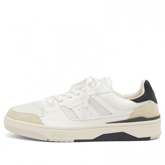 Men's Axel Arigato Clay Sneakers in Off White/Dark Blue | Size: UK 8 | Polyester/Leather/Suede | END Clothing - shopify_US_11100116910418
